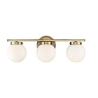 Savoy House Meridian M80023NB 3-Lights 180W Natural Brass Vanity Light
