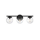 Savoy House Meridian M80024MBK 3-Lights 180W Matte Black Vanity Light
