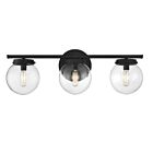 Savoy House Meridian M80024MBK 3-Lights 180W Matte Black Vanity Light