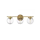 Savoy House Meridian M80024NB 3-Lights 180W Natural Brass Vanity Light