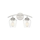 Savoy House Meridian M80031BN 2-Lights 120W Brushed Nickel Vanity Light