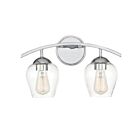 Savoy House Meridian M80031CH 2-Lights 120W Chrome Vanity Light