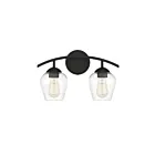 Savoy House Meridian M80031MBK 2-Lights 120W Matte Black Vanity Light