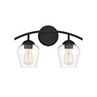 Savoy House Meridian M80031MBK 2-Lights 120W Matte Black Vanity Light