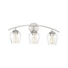 Savoy House Meridian M80032BN 3-Lights 180W Brushed Nickel Vanity Light