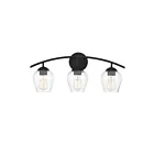 Savoy House Meridian M80032MBK 3-Lights 180W Matte Black Vanity Light