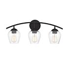 Savoy House Meridian M80032MBK 3-Lights 180W Matte Black Vanity Light