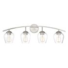 Savoy House Meridian M80033BN 4-Lights 240W Brushed Nickel Vanity Light
