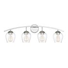 Savoy House Meridian M80033CH 4-Lights 240W Chrome Vanity Light
