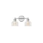 Savoy House Meridian M80034CH 2-Lights 120W Chrome Vanity Light