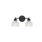 Savoy House Meridian M80034MBK 2-Lights 120W Matte Black Vanity Light