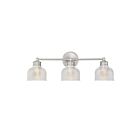 Savoy House Meridian M80035BN 3-Lights 180W Brushed Nickel Vanity Light