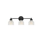 Savoy House Meridian M80035MBK 3-Lights 180W Matte Black Vanity Light