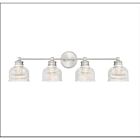 Savoy House Meridian M80036BN 4-Lights 240W Brushed Nickel Vanity Light