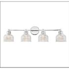 Savoy House Meridian M80036CH 4-Lights 240W Chrome Vanity Light