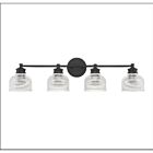 Savoy House Meridian M80036MBK 4-Lights 240W Matte Black Vanity Light