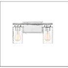 Savoy House Meridian M80037CH 2-Lights 120W Chrome Vanity Light