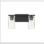 Savoy House Meridian M80037MBK 2-Lights 120W Matte Black Vanity Light