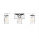 Savoy House Meridian M80038CH 3-Lights 180W Chrome Vanity Light