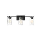 Savoy House Meridian M80038MBK 3-Lights 180W Matte Black Vanity Light