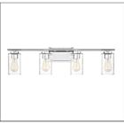 Savoy House Meridian M80039CH 4-Lights 240W Chrome Vanity Light