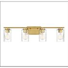 Savoy House Meridian M80039NB 4-Lights 240W Natural Brass Vanity Light