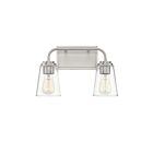 Savoy House Meridian M80043BN 2-Lights 120W Brushed Nickel Vanity Light