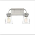 Savoy House Meridian M80043BN 2-Lights 120W Brushed Nickel Vanity Light