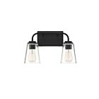 Savoy House Meridian M80043MBK 2-Lights 120W Matte Black Vanity Light