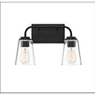 Savoy House Meridian M80043MBK 2-Lights 120W Matte Black Vanity Light