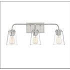 Savoy House Meridian M80044BN 3-Lights 180W Brushed Nickel Vanity Light
