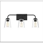Savoy House Meridian M80044MBK 3-Lights 180W Matte Black Vanity Light