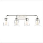 Savoy House Meridian M80045PN 4-Lights 240W Polished Nickel Vanity Light