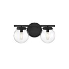 Savoy House Meridian M80046MBK 2-Lights 120W Matte Black Vanity Light