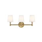 Savoy House Meridian M80051NB 3-Lights 180W Natural Brass Vanity Light