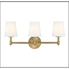 Savoy House Meridian M80051NB 3-Lights 180W Natural Brass Vanity Light