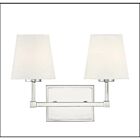 Savoy House Meridian M80052PN 2-Lights 120W Polished Nickel Vanity Light
