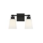 Savoy House Meridian M80054MBK 2-Lights 120W Matte Black Vanity Light