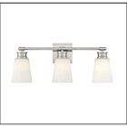 Savoy House Meridian M80055BN 3-Lights 180W Brushed Nickel Vanity Light