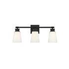 Savoy House Meridian M80055MBK 3-Lights 180W Matte Black Vanity Light