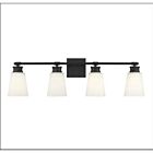 Savoy House Meridian M80056MBK 4-Lights 240W Matte Black Vanity Light