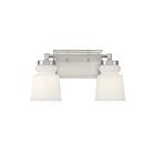 Savoy House Meridian M80057BN 2-Lights 120W Brushed Nickel Vanity Light