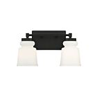 Savoy House Meridian M80057MBK 2-Lights 120W Matte Black Vanity Light