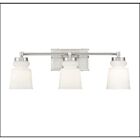 Savoy House Meridian M80058BN 3-Lights 180W Brushed Nickel Vanity Light