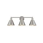 Savoy House Meridian M80064BN 3-Lights 180W Brushed Nickel Vanity Light
