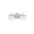 Savoy House Meridian M80074BN 2-Lights 120W Brushed Nickel Vanity Light