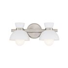 Savoy House Meridian M80074BN 2-Lights 120W Brushed Nickel Vanity Light