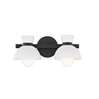 Savoy House Meridian M80074MBK 2-Lights 120W Matte Black Vanity Light