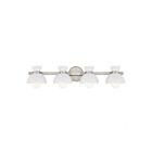 Savoy House Meridian M80076BN 4-Lights 240W Brushed Nickel Vanity Light