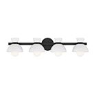 Savoy House Meridian M80076MBK 4-Lights 240W Matte Black Vanity Light